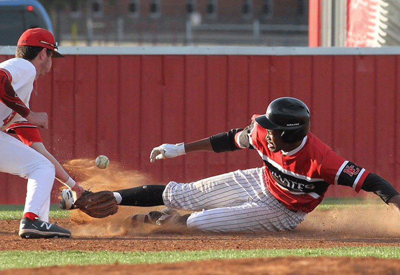 Pirates Baseball Splits With 4th Ranked NOC-Tonkawa