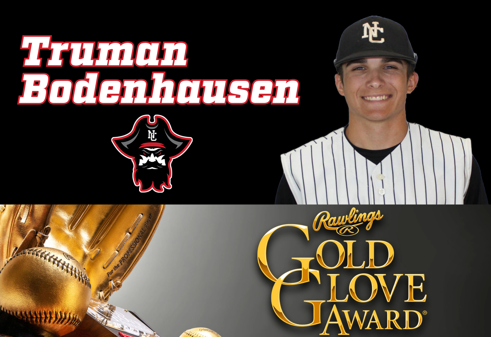 Truman Bodenhausen Honored With A 2025 ABCA/Rawlings Gold Glove