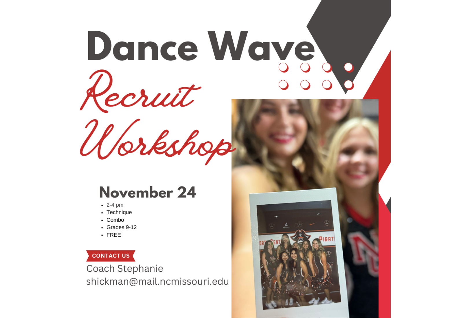 Mark Your Calendar For The Dance Wave Recruit Workshop