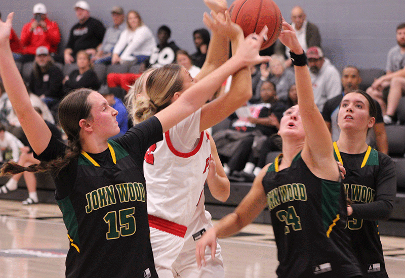 Long Range Shooting Leads The Lady Pirates Past John Wood